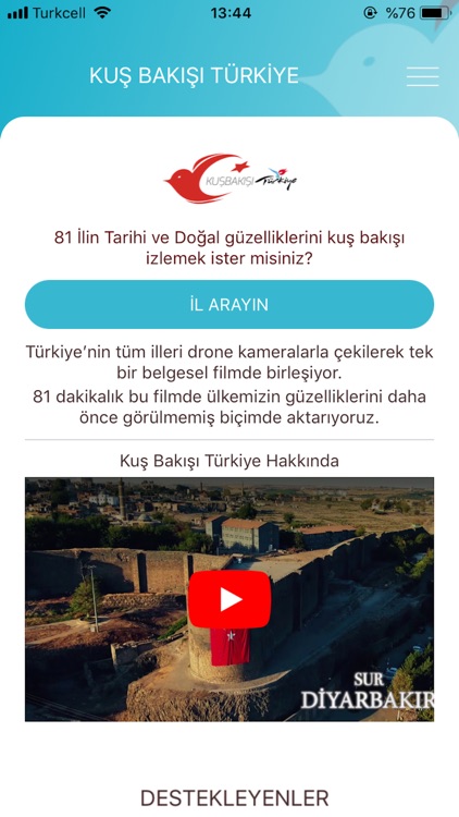 Kuşbakışı Türkiye - 81 Şehir