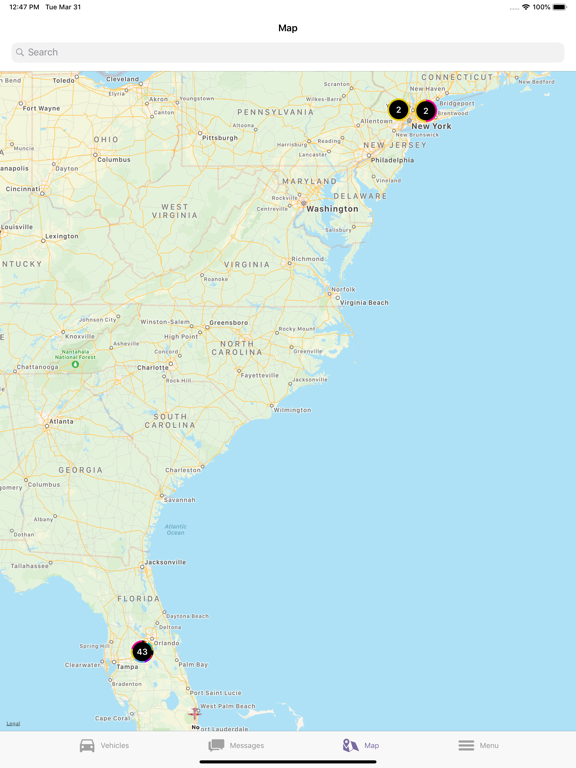 Monarch - Fleet Manager iPad screenshot