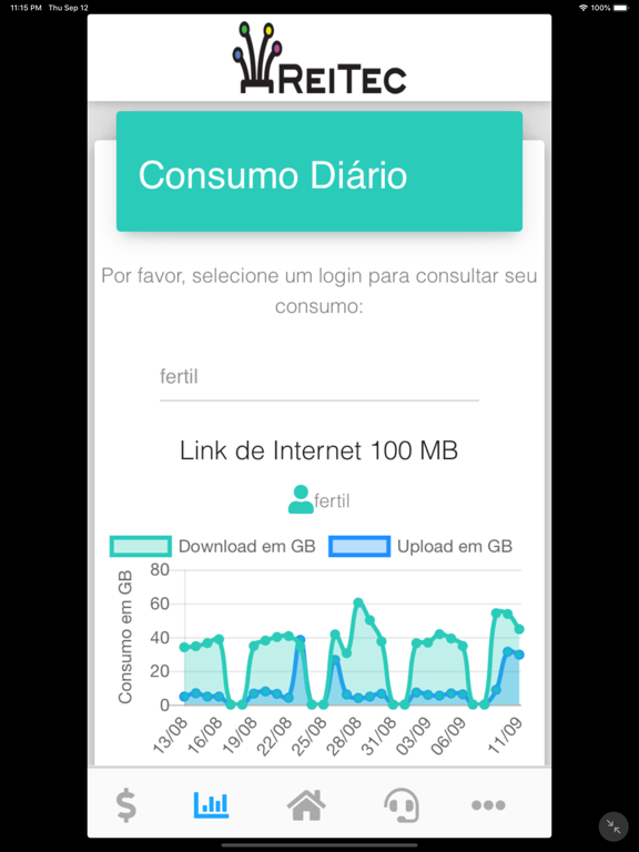 Reitec Fibra Óptica iPad screenshot 3 - Business app