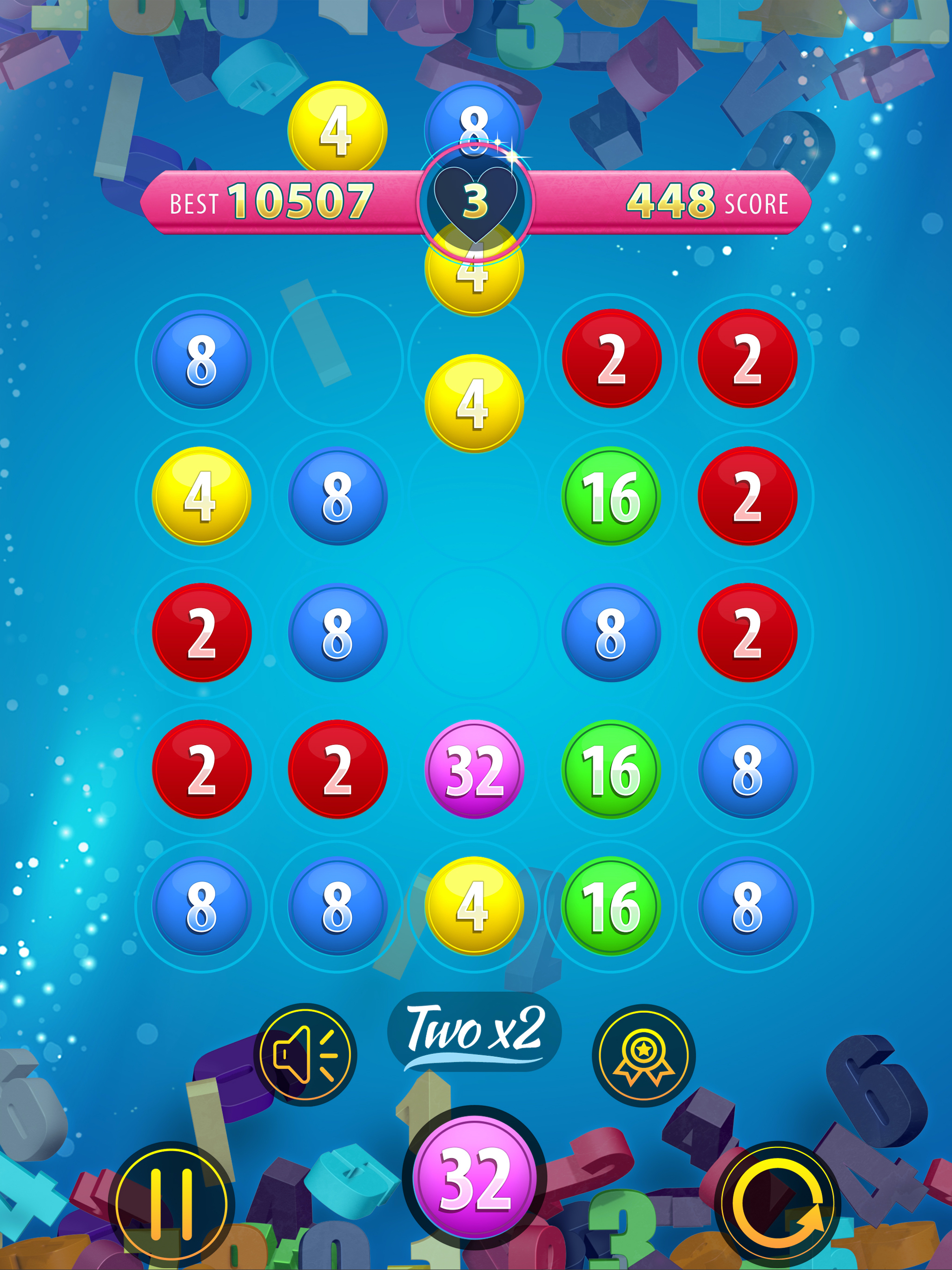 Two For 2: match the numbers!