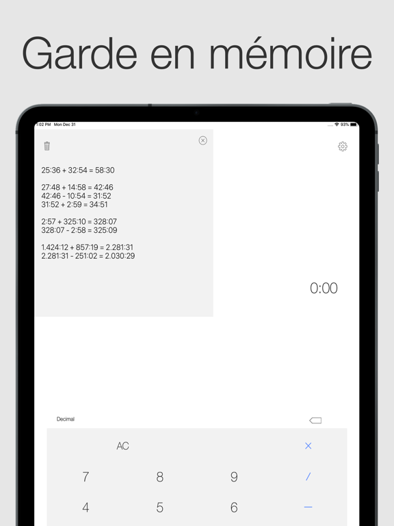 Screenshot #6 pour Calculatrice à heures Premium