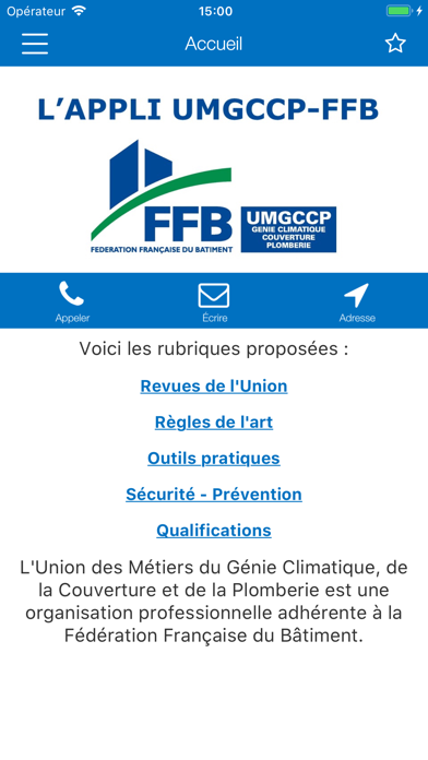Screenshot #1 pour UMGCCP-FFB
