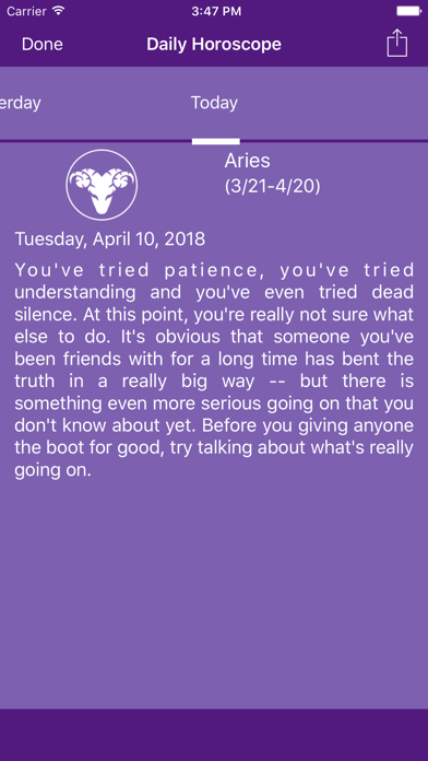 Horoscope ٞ Screenshot