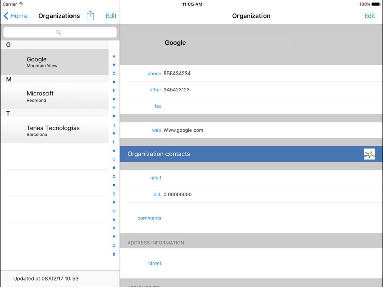 Tenea app for Vtiger CRM HD