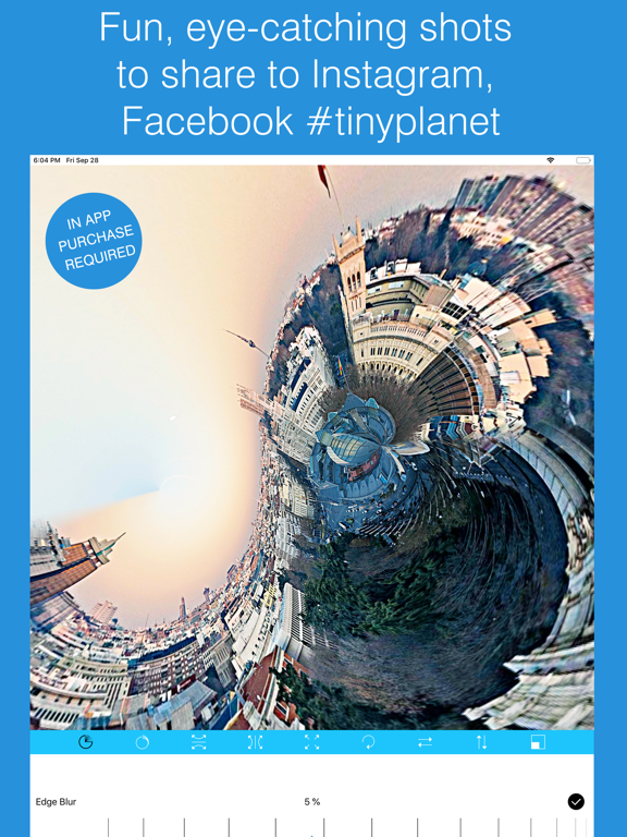 Tiny Planet Photos and Video iPad screenshot 6 - Photo & Video app