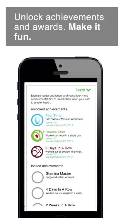 Screenshot 5 di 5 di 7 Minute Workout Challenge