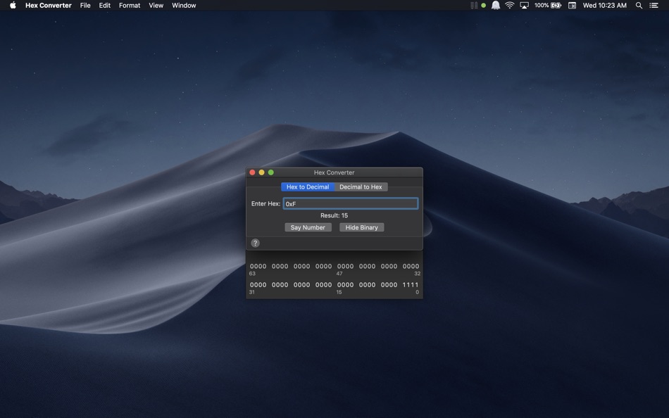 Hex Converter - 1.2 - (macOS)