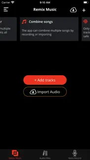 remix music - combine songs hq iphone screenshot 1
