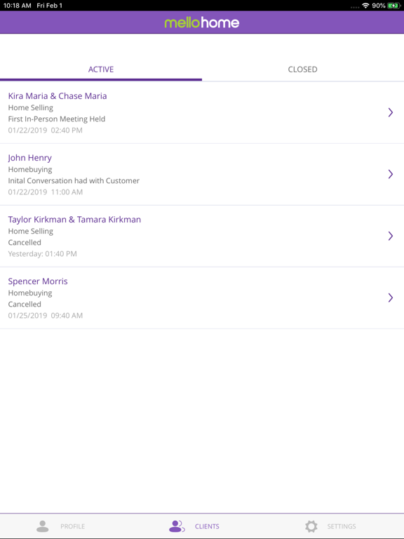 mellohome App iPad screenshot 5 - Business app