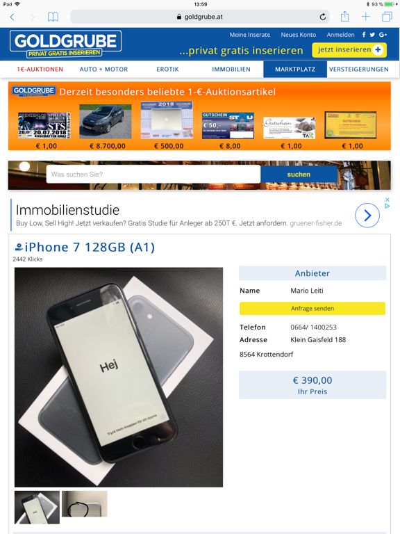 Screenshot #5 pour Goldgrube Kleinanzeigen