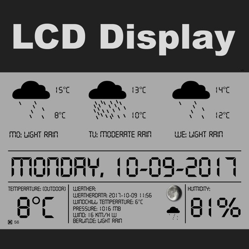 LCD Weather Display icon