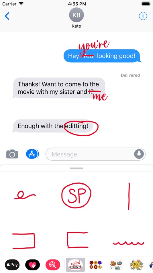Message Edit Stickers - 2.0 - (iOS)