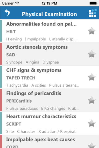 Cardiology Mnemonics screenshot 2