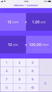 millimeters to centimeters iphone screenshot 2