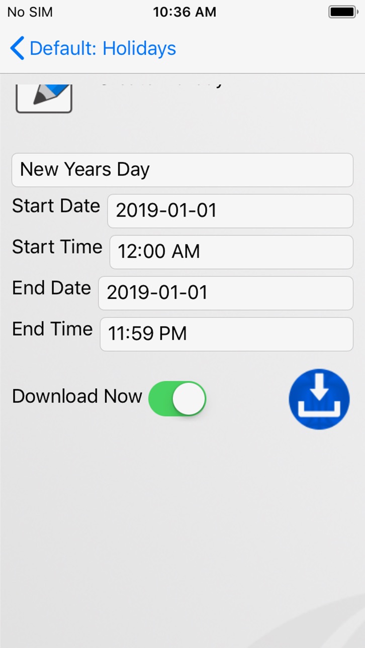 iPhone screenshot