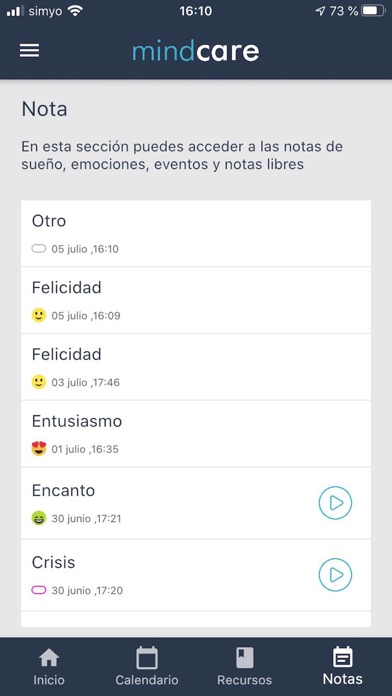 eB2 MindCare Screenshot