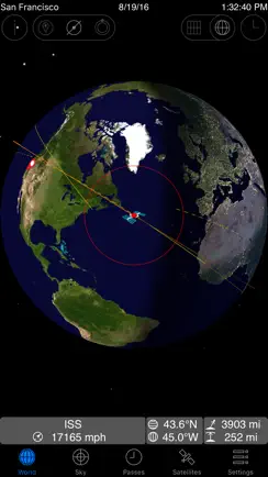 GoISSWatch ISS Tracking iPhone image 1