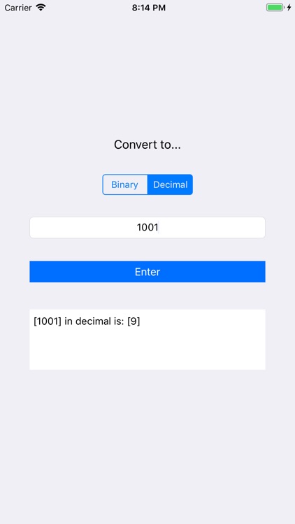 Converter - Binary and Decimal