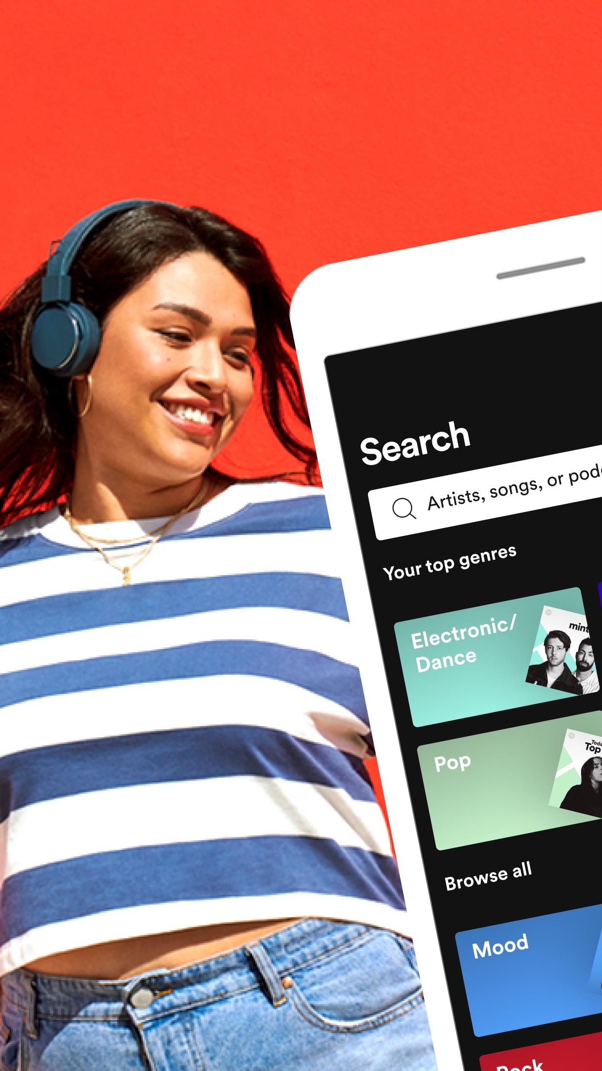 Screenshot do app Spotify - Música e Podcasts