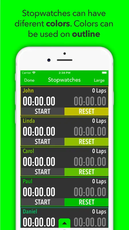 Best Multi Stopwatch Pro screenshot 3 of 7