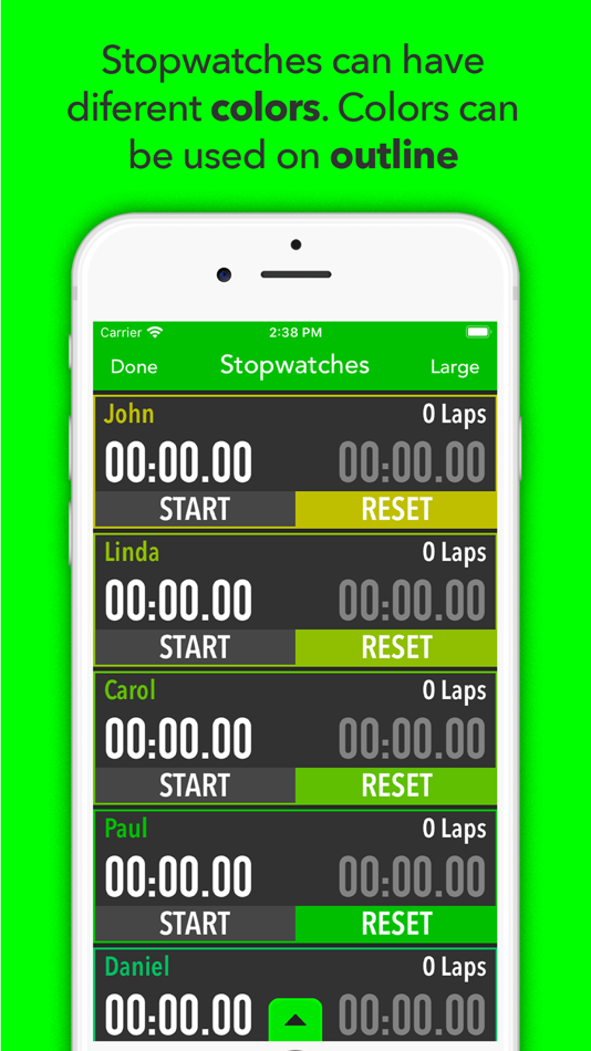 #3. Best Multi Stopwatch Pro (iOS) 由: DenciSoft s.r.o.