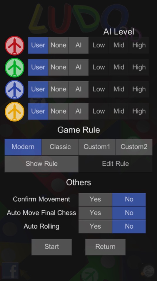 #1. Ludo 3D : Aeroplane Chess (iOS) 由: Oscar Tsang