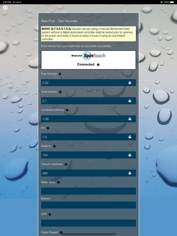 Pool Shark H2O Pro iPad screenshot 3 - Utilities app