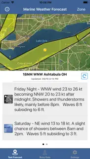 lake erie boating weather iphone screenshot 1