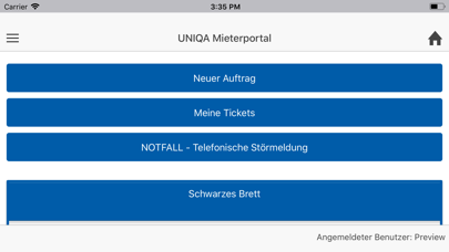 UNIQA Mieterportal Screenshot