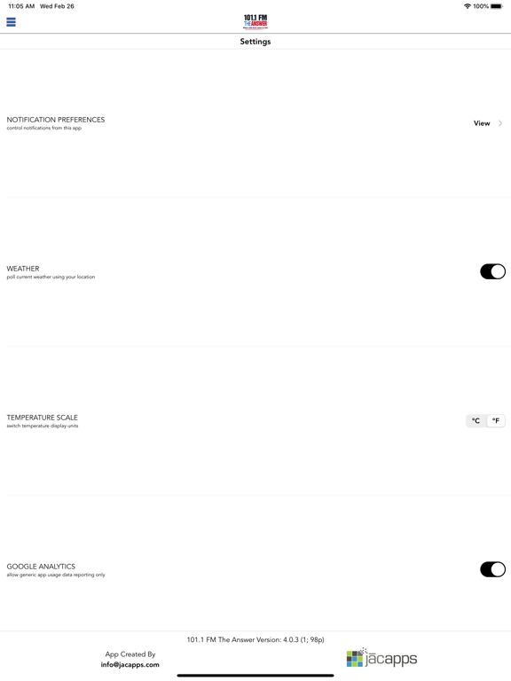 Screenshot #6 pour 101.1 FM The Answer