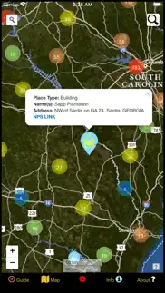 How to cancel & delete us historical places point map 4