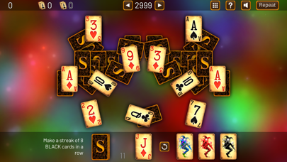 3000 TriPeaks Solitaire Games Screenshot