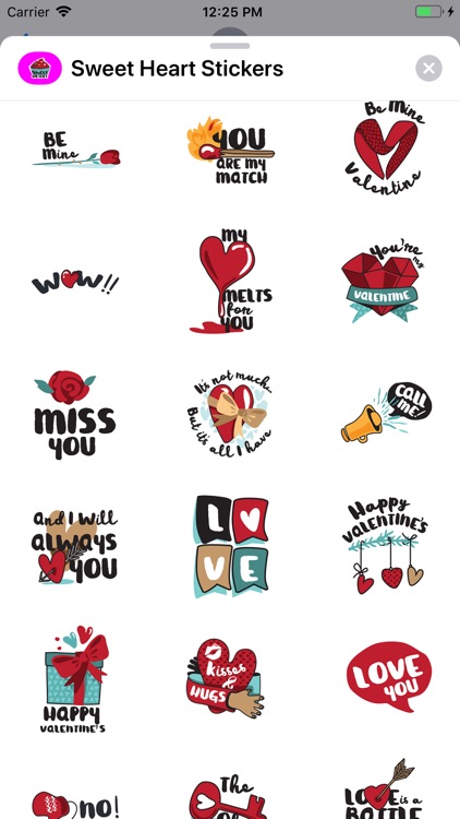 Sweet Heart Stickers Pack