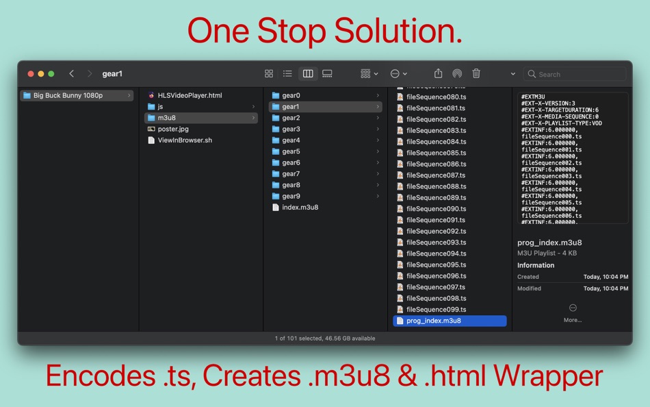 #4. HLS Video Creator (macOS) By: Anand