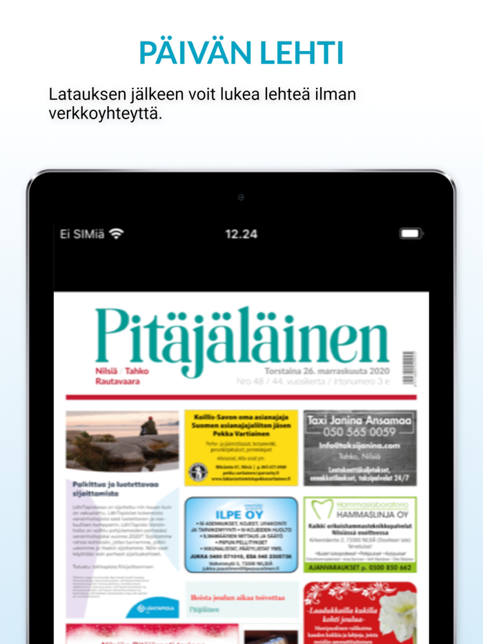 Pitäjäläinen päivän lehti