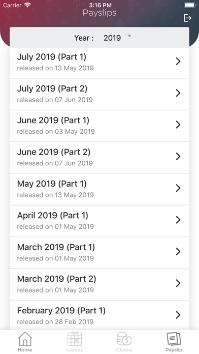 PayAsia HROnline Mobile Screenshot