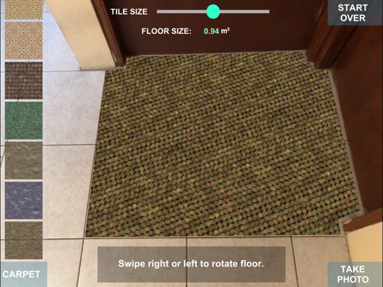 AR Home Flooring iPad screenshot