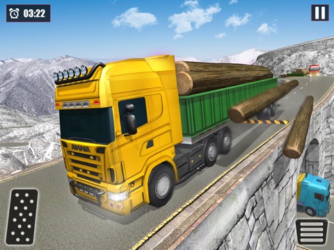 雪貨物トレーラートラックドライブのおすすめ画像3