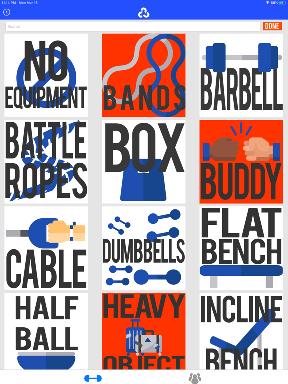 The Nomad Workout - Home & Gym iPad screenshot 1 - Health & Fitness app