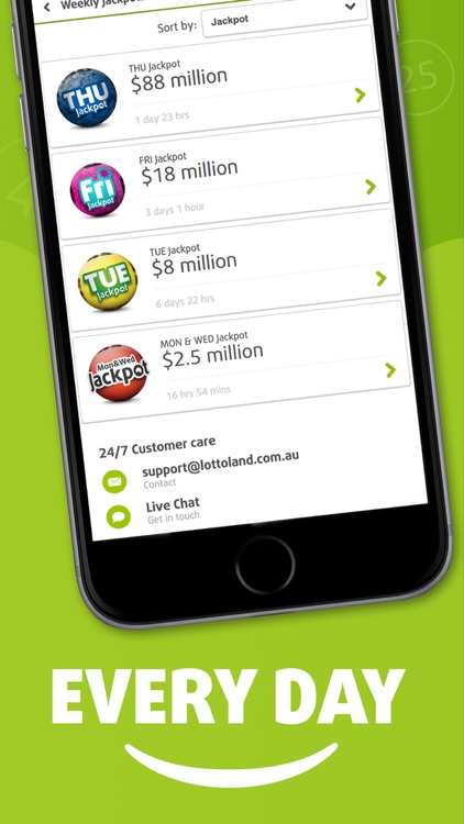 Lottoland App - Huge Jackpots