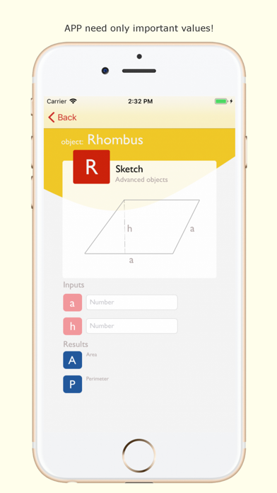 How to cancel & delete Areas &  perimeters calculator from iphone & ipad 2