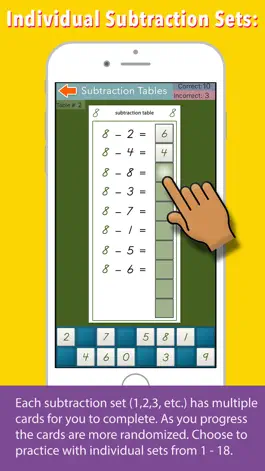 Game screenshot Montessori Subtraction Tables hack