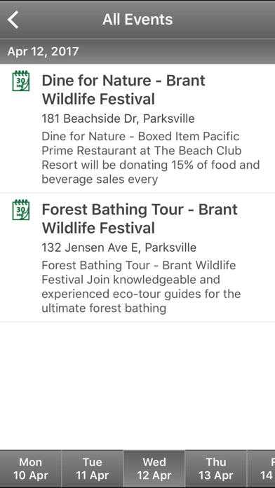 Parksville Qualicum Beach, BC Screenshot