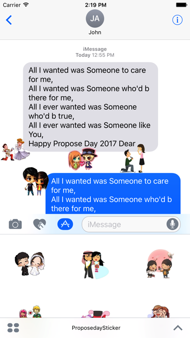 Screenshot #2 pour Propose day Sticker