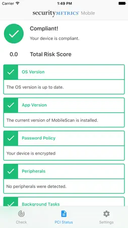 SecurityMetrics Mobile screenshot 1
