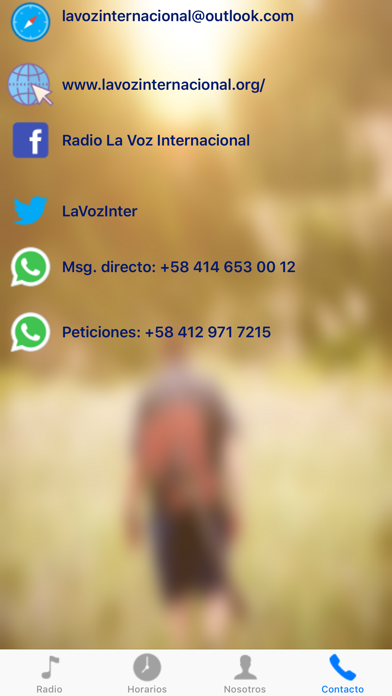 Radio La Voz Internacional Screenshot
