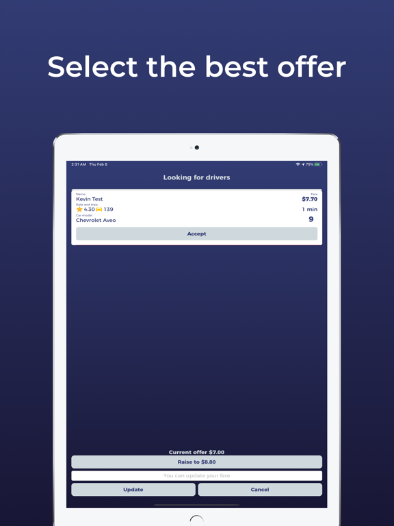 Screenshot #6 pour GMe: Decide your taxi price