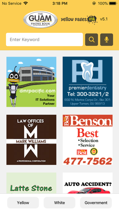 Guam Phone Book Screenshot