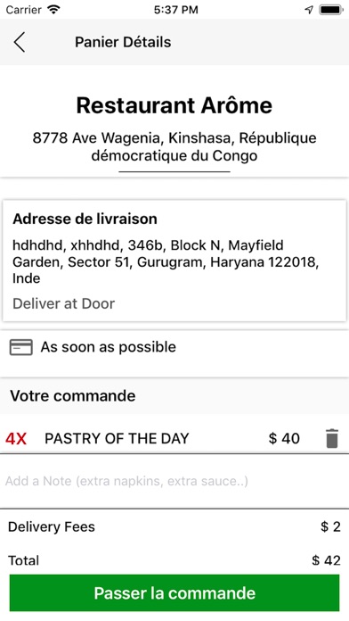 Screenshot #2 pour Afri Food User