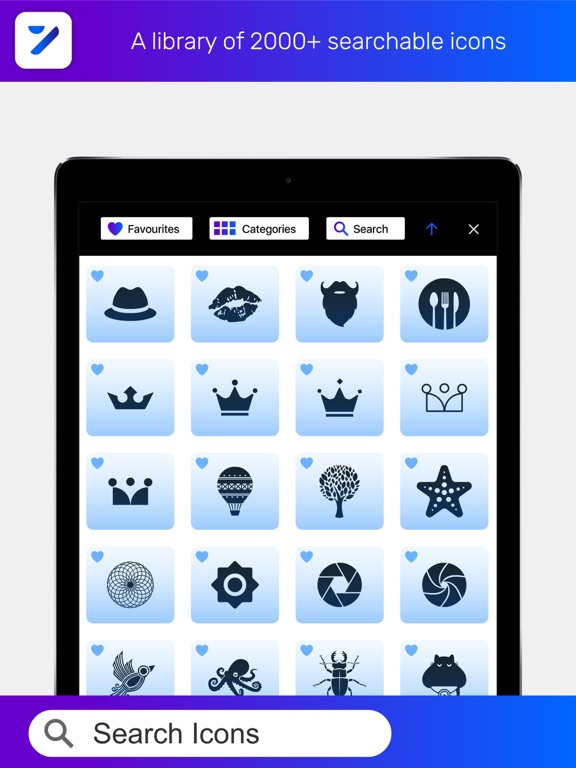 Creative Logo Maker - Logo 7 iPad screenshot